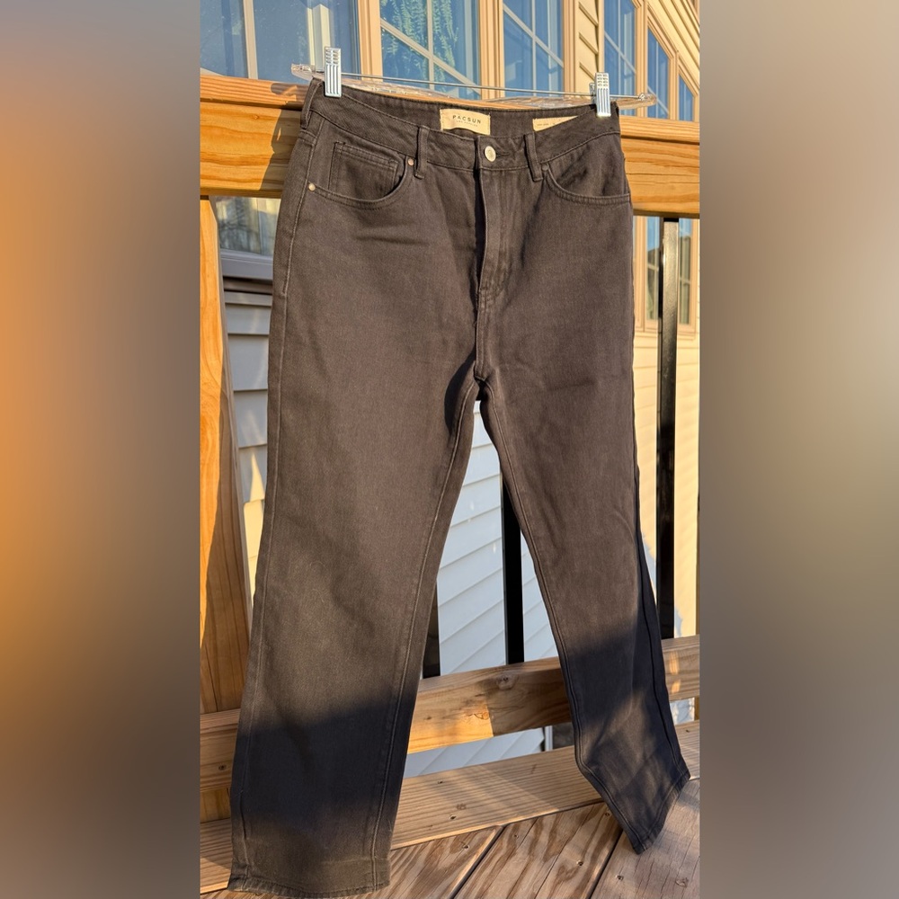 PacSun Men's Dark Gray Straight Jeans